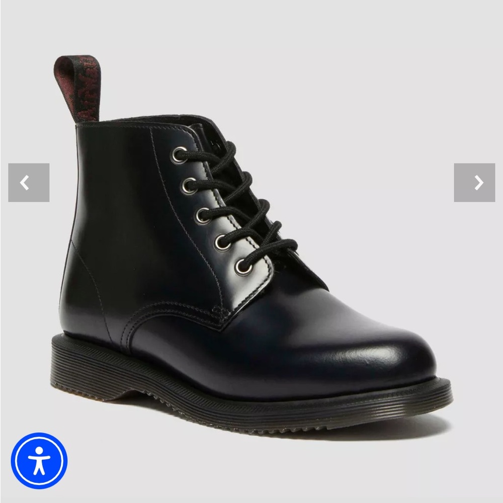 Doc Martens Emmeline Leather LaceUp Ankle Boot 10